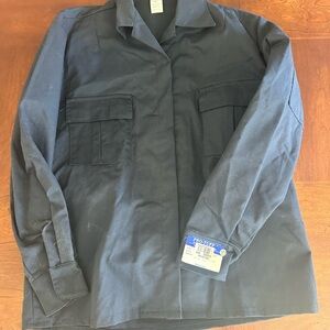 NWT Men’s Navy Military Field Shirt Jacket - 44W Made in USA Size large